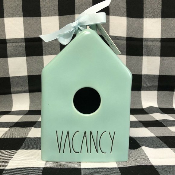 Rae Dunn Other - Rae Dunn Tiffany Blue Birdhouse Vacancy Teal New